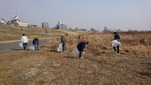 淀川水系一斉美化アクション【3区合同淀川右岸クリーン大作戦】淀川区