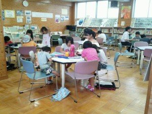 あわじ寺子屋学習風景