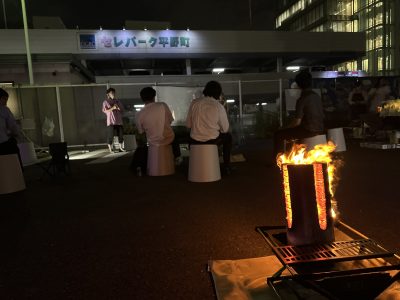 【シミポタ体験レポート】オフィス街で焚き火ー船場Reフレイムー