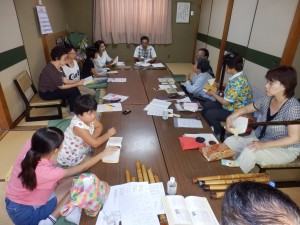 夏のボランティア体験　日本民謡　八昇会