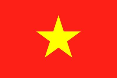 Flag of Vietnam. National Vietnam flag, vector illustration